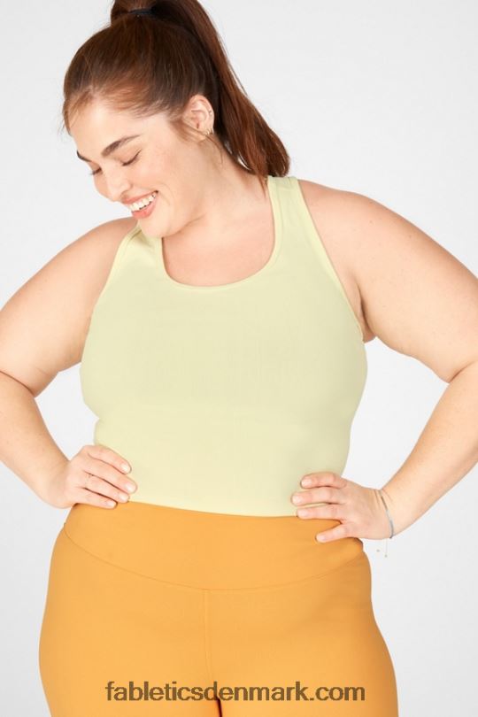 Fabletics Kvinder rylee sculptknit tank PNX2T2339 citroncreme