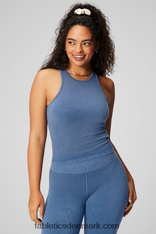 Fabletics Kvinder sky sømløs højhalset tank PNX2T2151 let indigo