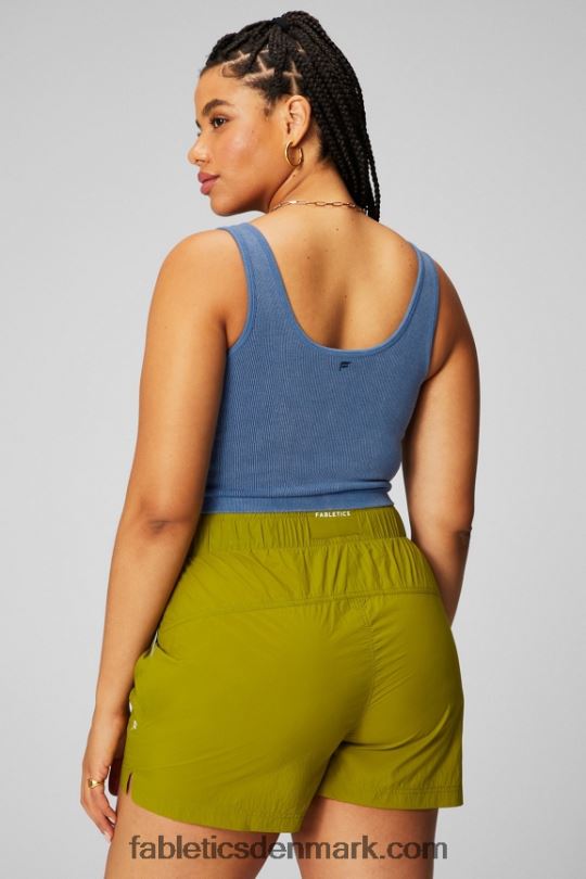 Fabletics Kvinder sky sømløs v-hals afgrødetank PNX2T2155 let indigo