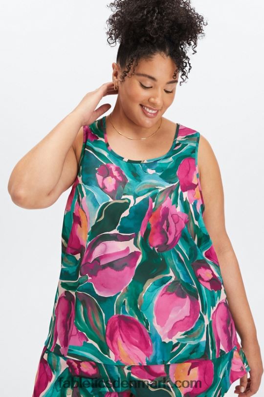 Fabletics Kvinder sovetank PNX2T2236 malede tulipaner