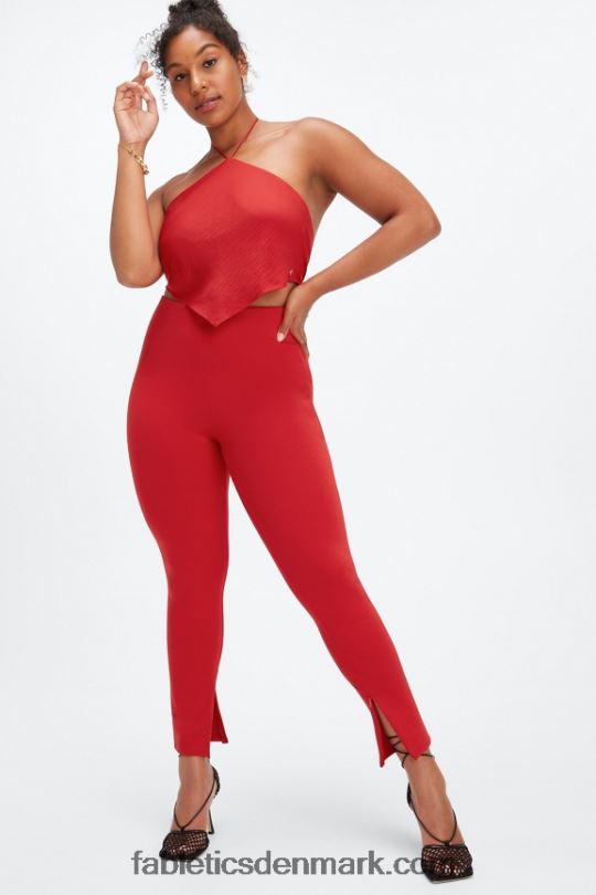 Fabletics Kvinder tørklæde top PNX2T2276 rødt æble