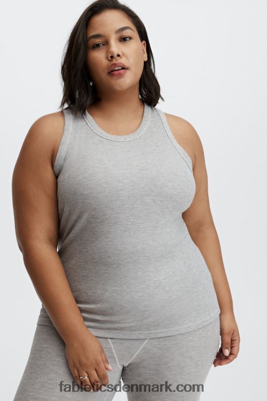 Fabletics Kvinder tinsley vaffeltank PNX2T2248 lysegrå lyng