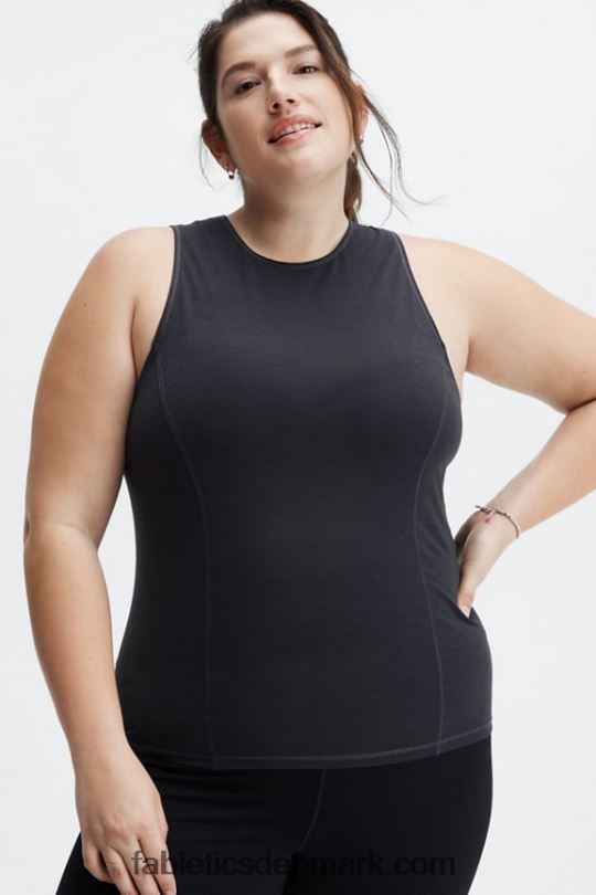 Fabletics Kvinder uld basislag tank PNX2T2240 koksgrå lyng