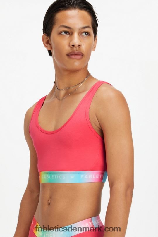 Fabletics Kvinder 24/7 pride lounge bralette PNX2T1583 magenta rød