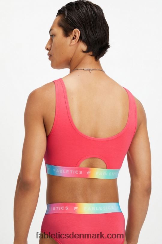 Fabletics Kvinder 24/7 pride lounge bralette PNX2T1583 magenta rød