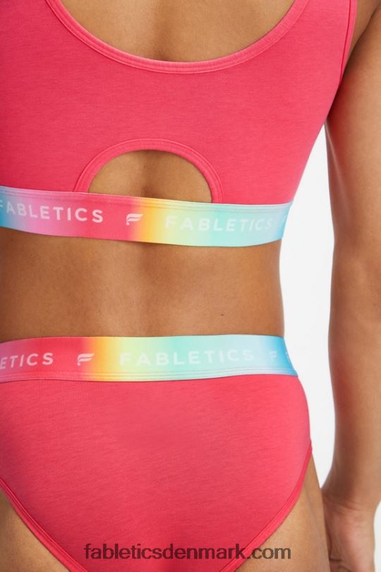 Fabletics Kvinder 24/7 pride lounge bralette PNX2T1583 magenta rød