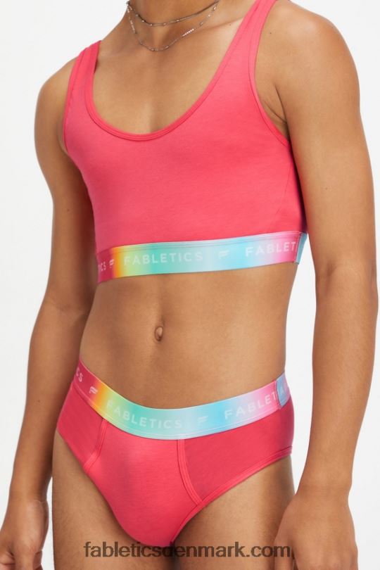 Fabletics Kvinder 24/7 pride lounge bralette PNX2T1583 magenta rød