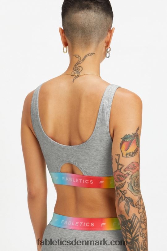 Fabletics Kvinder 24/7 pride lounge bralette PNX2T1584 lysegrå lyng
