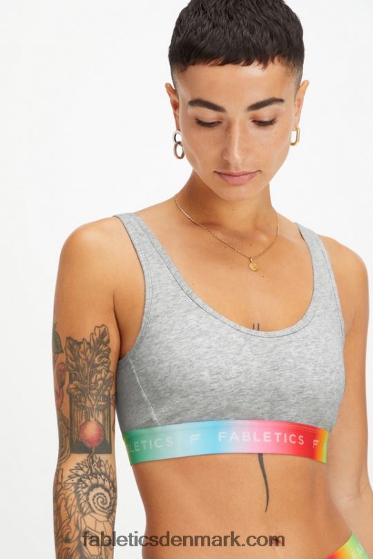 Fabletics Kvinder 24/7 pride lounge bralette PNX2T1584 lysegrå lyng