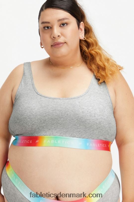 Fabletics Kvinder 24/7 pride lounge bralette PNX2T1585 lysegrå lyng