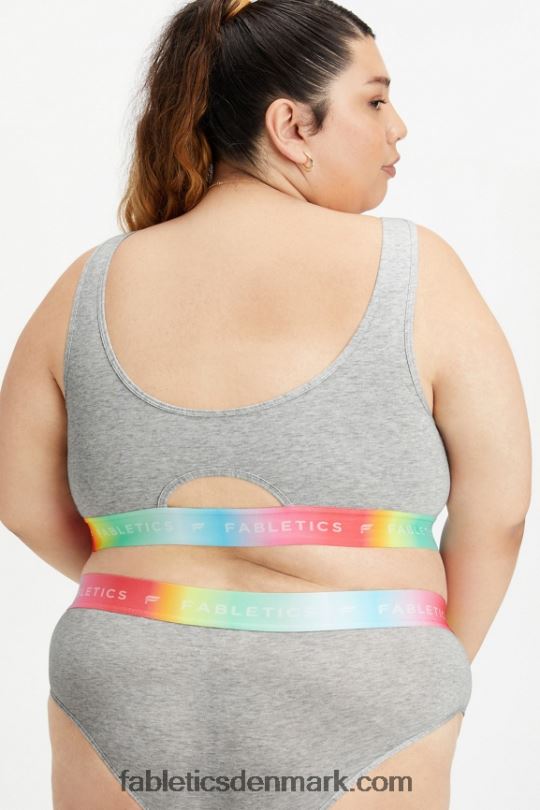 Fabletics Kvinder 24/7 pride lounge bralette PNX2T1585 lysegrå lyng