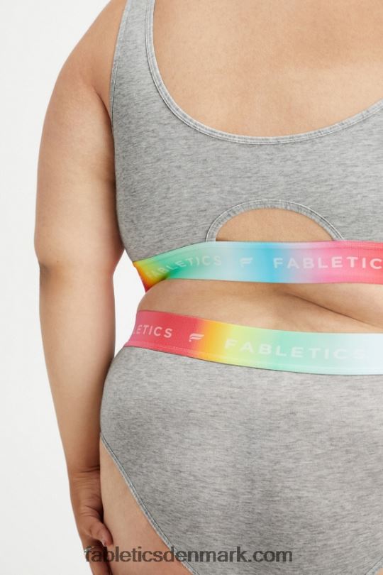 Fabletics Kvinder 24/7 pride lounge bralette PNX2T1585 lysegrå lyng