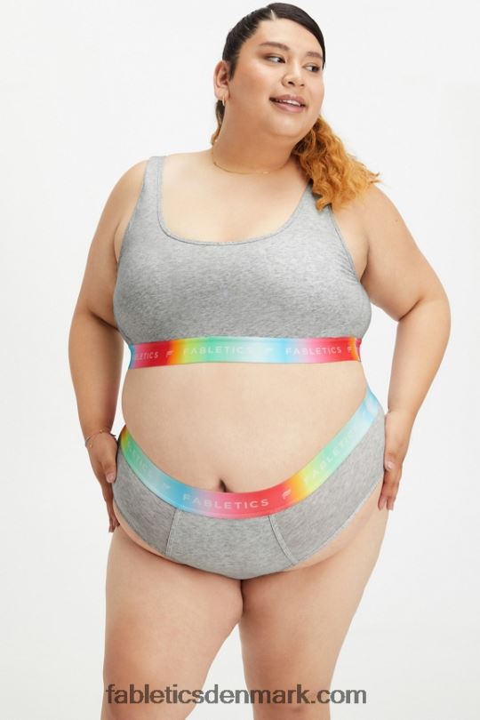 Fabletics Kvinder 24/7 pride lounge bralette PNX2T1585 lysegrå lyng