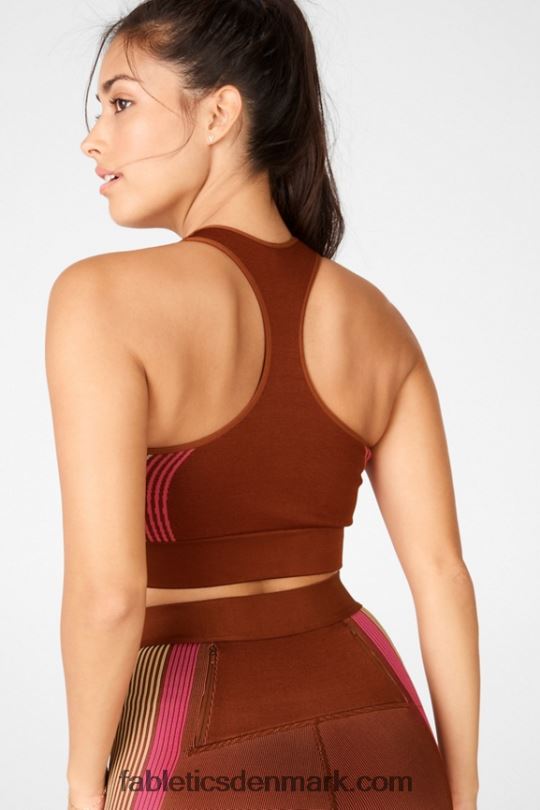 Fabletics Kvinder Kelsea sømløs sports-bh PNX2T1670 java/tapioca/plys pink