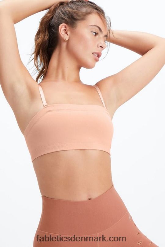 Fabletics Kvinder camilla sculptknit bandeau PNX2T1578 sandeltræ