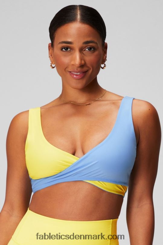 Fabletics Kvinder crossover sports-bh med lav slagkraft PNX2T1514 solskinsdag/bluebell