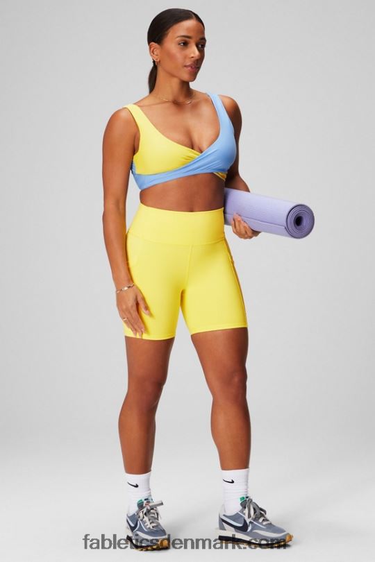 Fabletics Kvinder crossover sports-bh med lav slagkraft PNX2T1514 solskinsdag/bluebell