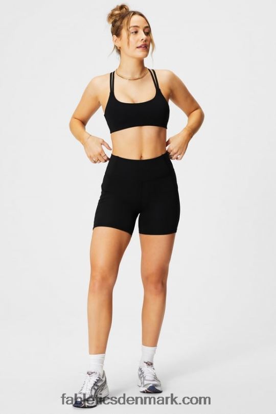 Fabletics Kvinder den vigtigste bh med lav effekt PNX2T1454 sort