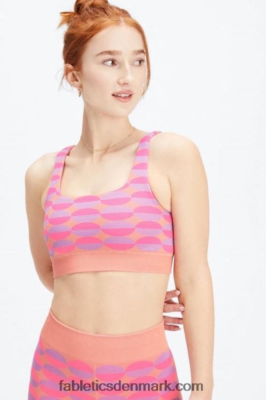 Fabletics Kvinder dottie geo sømløs bh PNX2T1601 pink rave geo multi