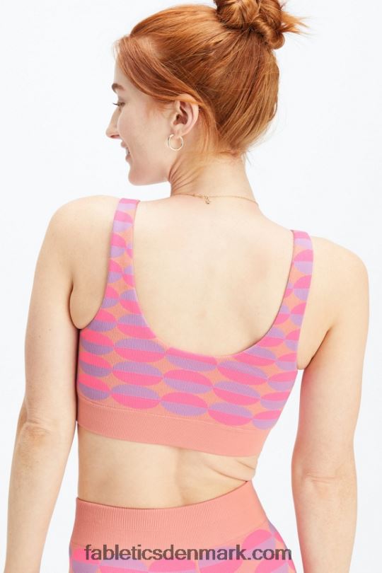 Fabletics Kvinder dottie geo sømløs bh PNX2T1601 pink rave geo multi