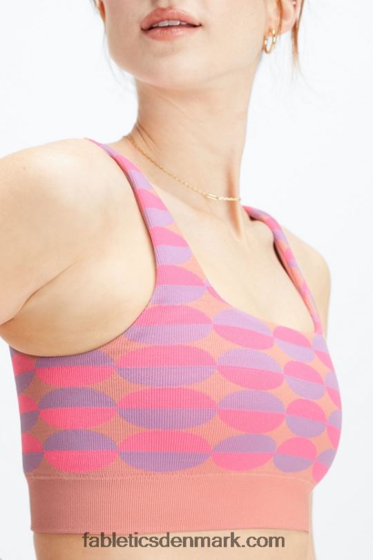 Fabletics Kvinder dottie geo sømløs bh PNX2T1601 pink rave geo multi
