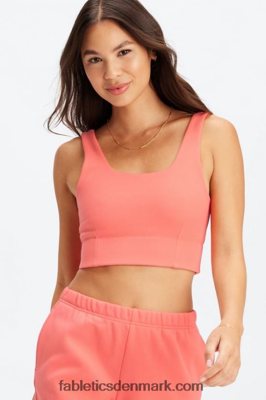 Fabletics Kvinder efterårs low impact sports bh PNX2T1596 støvet inferno
