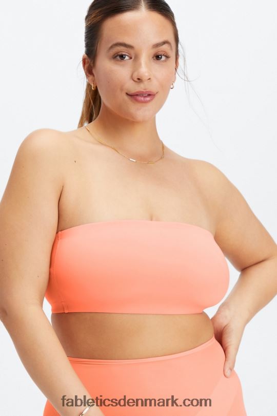 Fabletics Kvinder fin touch bandeau bralette PNX2T1566 koral