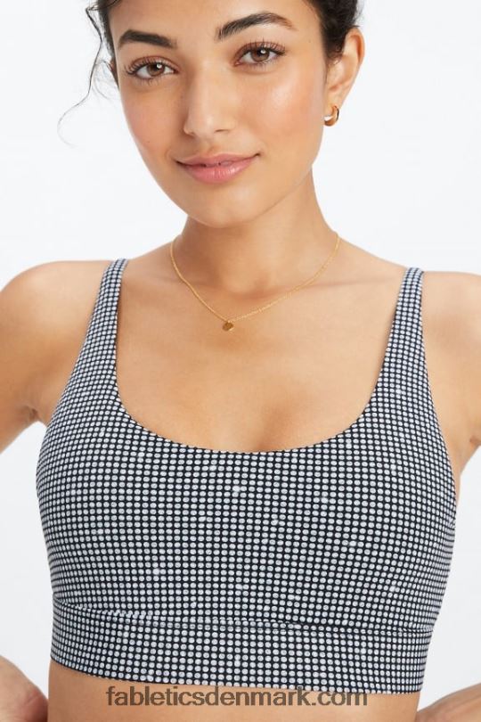 Fabletics Kvinder fin touch bralette med rund hals PNX2T1569 bling bling/sort