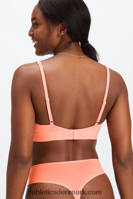 Fabletics Kvinder fin touch bralette med rund hals PNX2T1572 koral