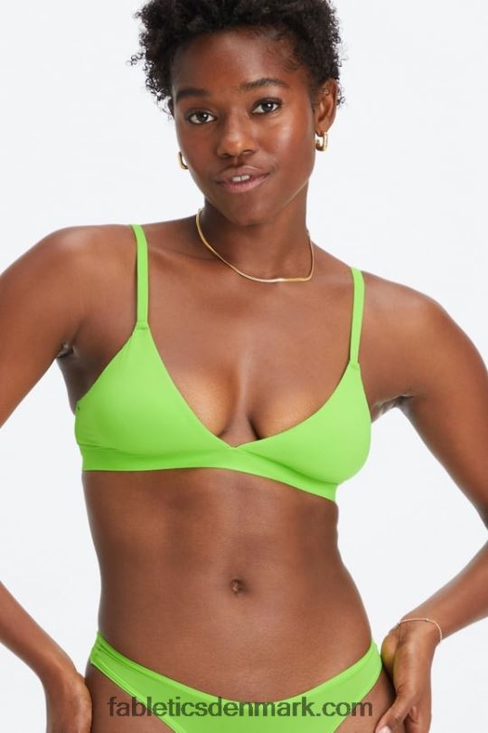 Fabletics Kvinder fin touch trekant bralette PNX2T1538 surt æble