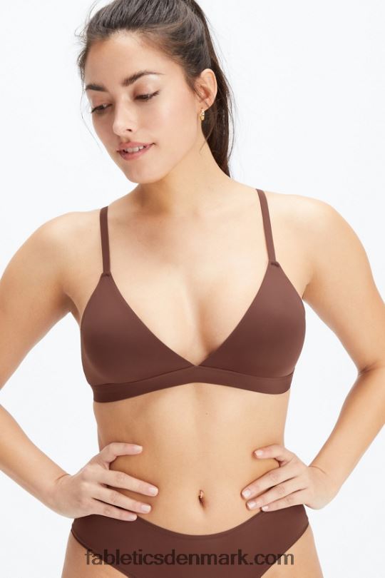 Fabletics Kvinder fin touch trekant bralette PNX2T1544 sadel brun