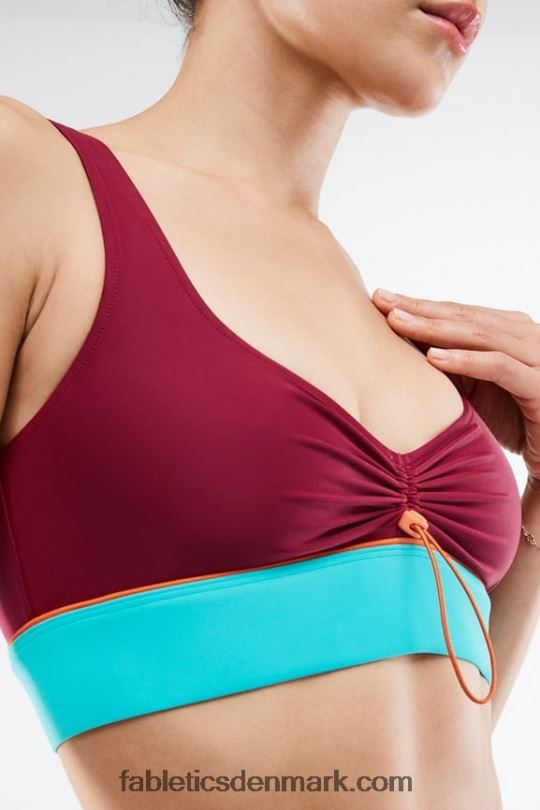Fabletics Kvinder fiona sports-bh med lav effekt PNX2T1651 mursten/multi