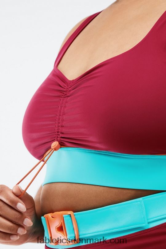 Fabletics Kvinder fiona sports-bh med lav effekt PNX2T1652 mursten/multi