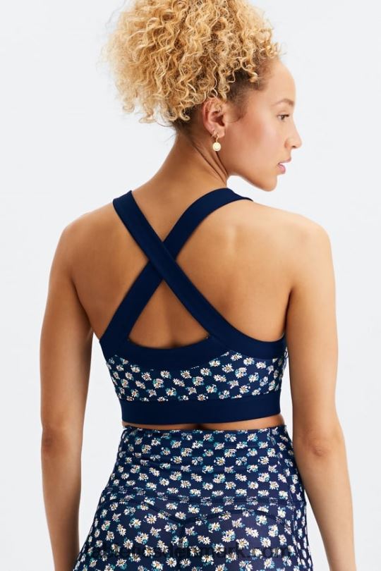 Fabletics Kvinder greta low impact sports bh PNX2T1626 daisy field check/deep navy