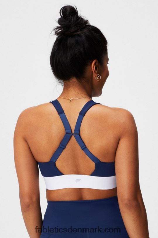 Fabletics Kvinder hele dagen hver dag bh 100 PNX2T1462 kollegialt marineblå/klassisk hvid
