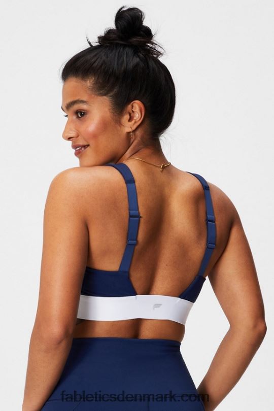 Fabletics Kvinder hele dagen hver dag bh 100 PNX2T1462 kollegialt marineblå/klassisk hvid