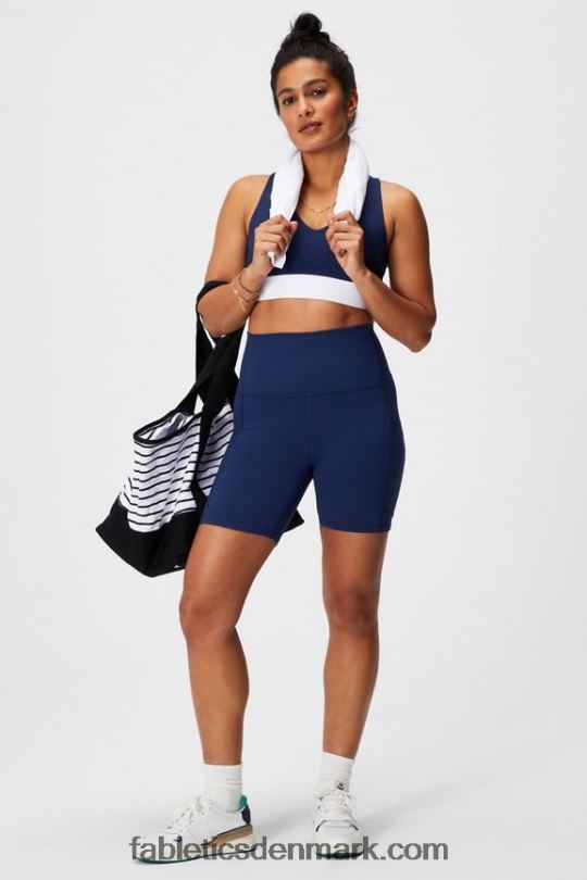 Fabletics Kvinder hele dagen hver dag bh 100 PNX2T1462 kollegialt marineblå/klassisk hvid