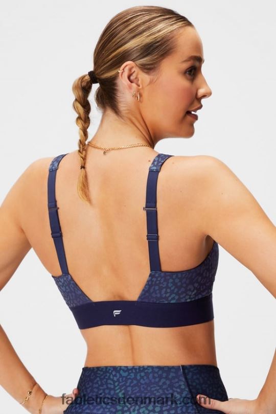 Fabletics Kvinder hele dagen hver dag bh 100 PNX2T1466 heatmap leopard/deep navy