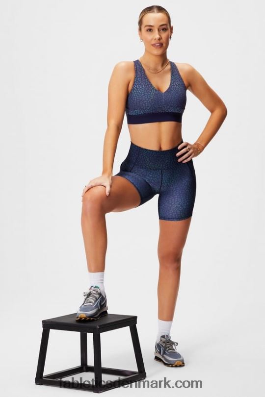 Fabletics Kvinder hele dagen hver dag bh 100 PNX2T1466 heatmap leopard/deep navy