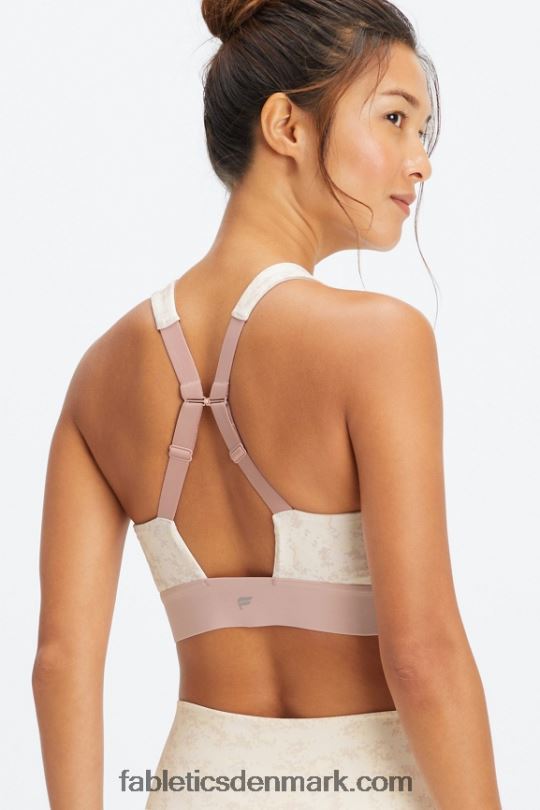 Fabletics Kvinder hele dagen hver dag bh 101 PNX2T1470 blød hvid mini nueue camo/dæmpet lilla