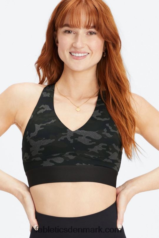 Fabletics Kvinder hele dagen hver dag bh 102 PNX2T1473 trækul camo/kul