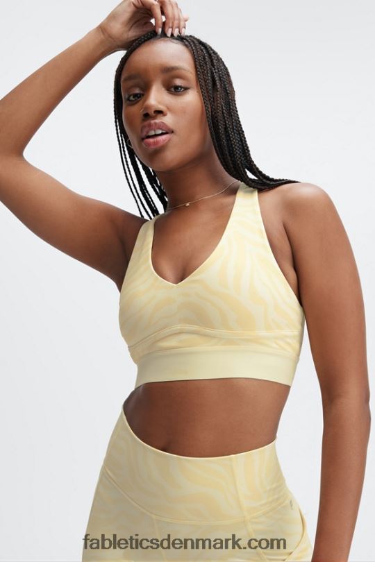 Fabletics Kvinder hele dagen hver dag bh 103 PNX2T1480 kærnemælk zebraslag/kærnemælk
