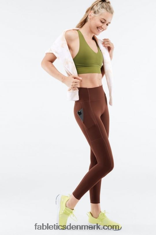 Fabletics Kvinder hele dagen hver dag bh 104 PNX2T1482 falmet oliven