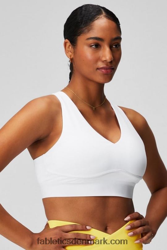 Fabletics Kvinder hele dagen hver dag bh 99 PNX2T1460 hvid