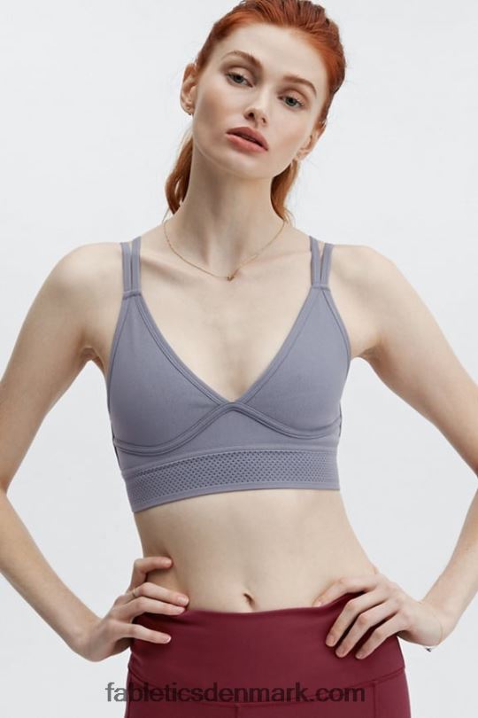 Fabletics Kvinder jenni sculptknit sports bh PNX2T1635 mørk regnsky