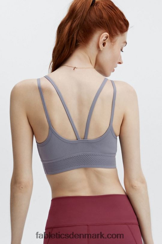 Fabletics Kvinder jenni sculptknit sports bh PNX2T1635 mørk regnsky
