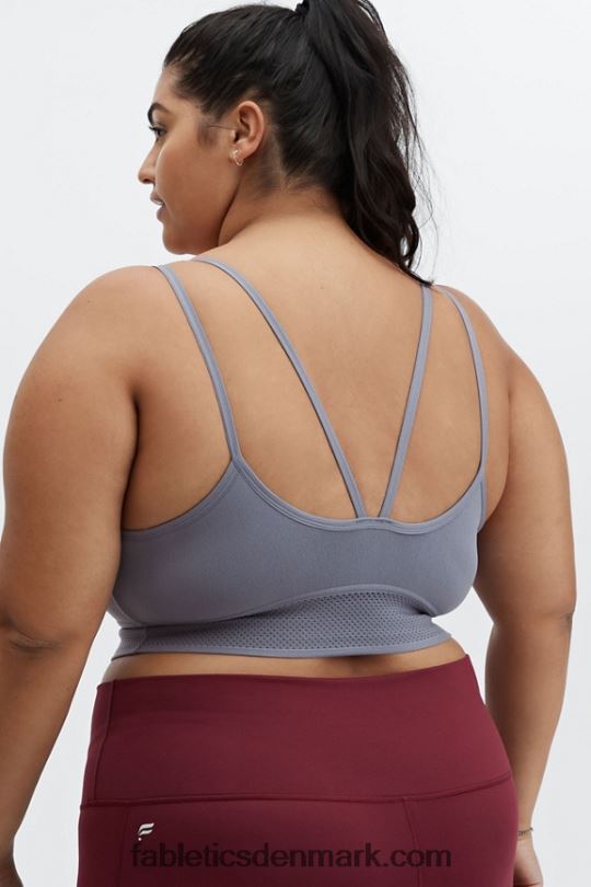 Fabletics Kvinder jenni sculptknit sports bh PNX2T1636 mørk regnsky