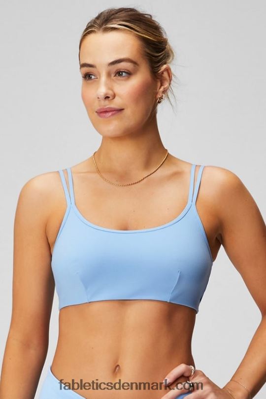 Fabletics Kvinder lav slagfast tværryg bh PNX2T1519 blåklokke