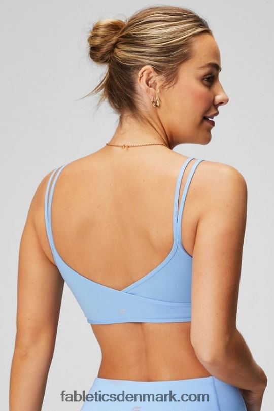 Fabletics Kvinder lav slagfast tværryg bh PNX2T1519 blåklokke