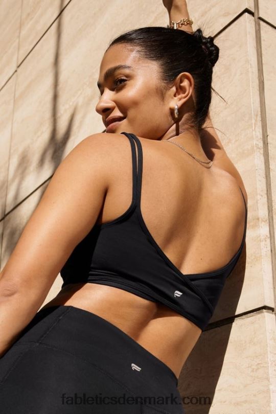 Fabletics Kvinder lav slagfast tværryg bh PNX2T1520 sort